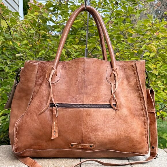 Nwt Bed Stu Leather Rockaway Satchel Tote Bag - Picture 5 of 13